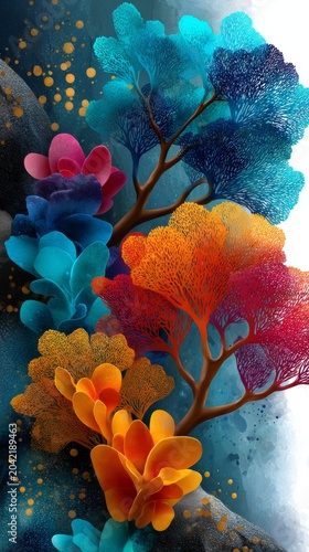 The vibrant underwater world, with its colourful corals and seaweed, provides a magical backdrop for children’s books, games and environmental projects about the ocean.