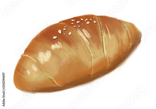 Photos Shio Pan Salt Bread Roll Clipart Illustration Clipart Isolated on Transparent Ba