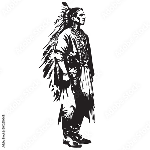Fotografie vector illustration of a man