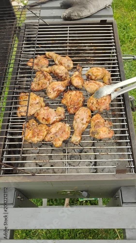 meat on the grill