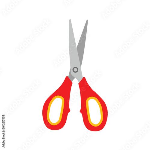 Scissors Cutting Tool Icon Vector
