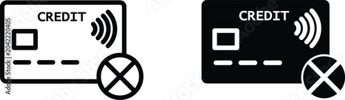 Canvas-taulu Credit Card icon design template