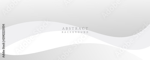 Photos Abstract grey background poster with dynamic waves.