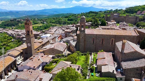View of Montalcino, in the province of Siena,Tuscany, Italy