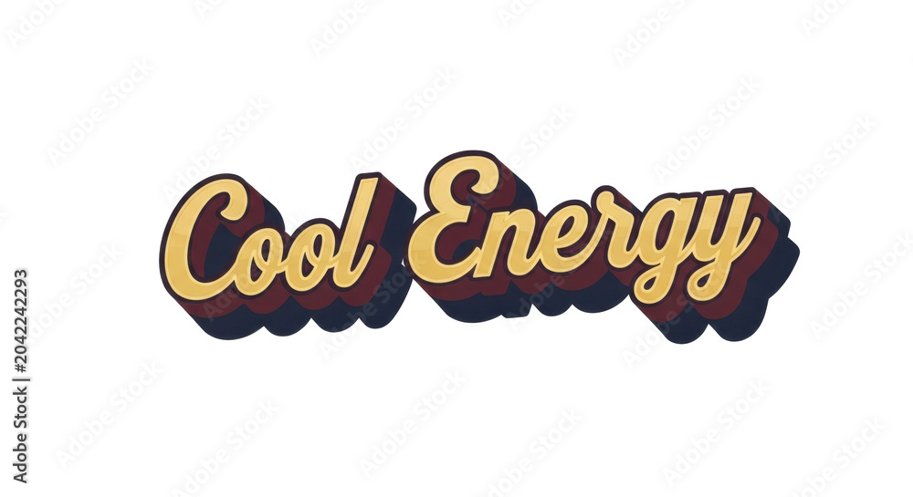 Fototapeta premium Vintage Cool Energy Logo Design