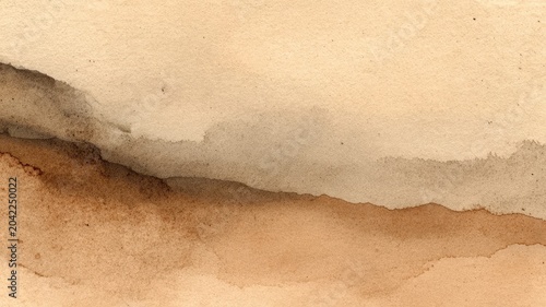 Soft watercolor blends earthy tones