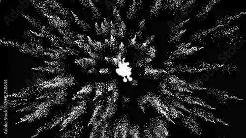 High velocity speed line tunnel animation with white motion streaks, anime inspired action graphics and seamless looping black screen background 4k...