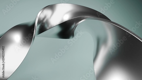 Konstfotografi Metallic Bands Create Artistic Flow