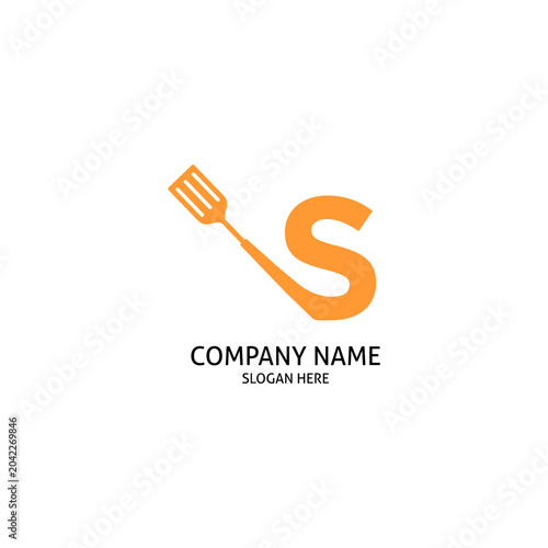 Letter S Spatula Logo design