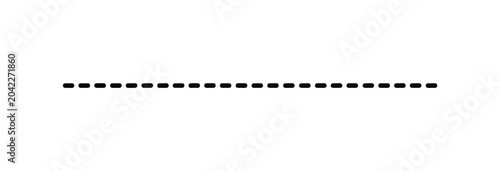 Konstfotografi Horizontal dashed lines, hand-drawn marker scribble border elements, paint brush stroke style vector isolated line set for decorative design and layout framing