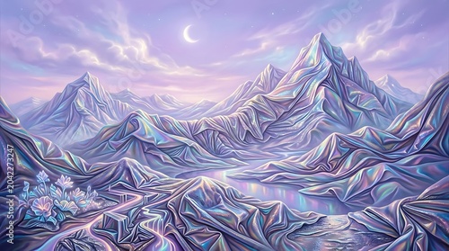 winter mountain landscape