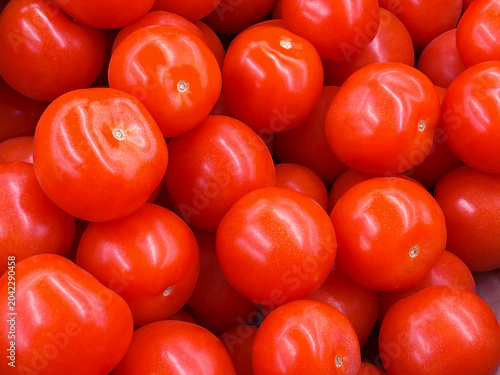 Pile of Fresh Red Tomatoes
