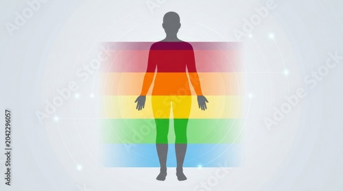 Emotional spectrum visualization digital artwork abstract design vibrant colors artistic perspective human representation