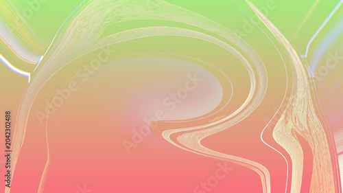Foto Abstract background with rotating patterns in pastel shades of green, red, blue, and yellow, with plenty of space for text