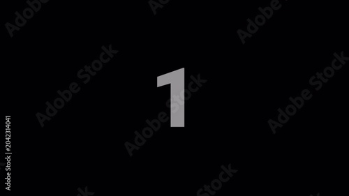 Kick Off Digital Countdown Timer for Sports Match Intro