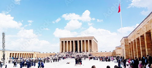 Anıtkabir - Ankara. The Turkish people visit Atatürk's mausoleum. Ankara, Türkiye - June 1, 2026