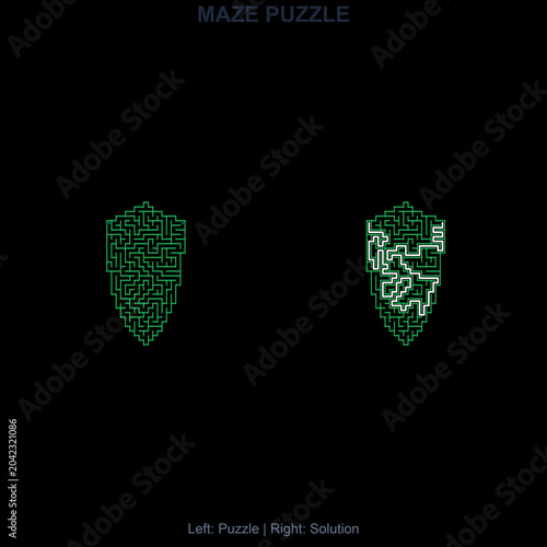 Maze for kids activity