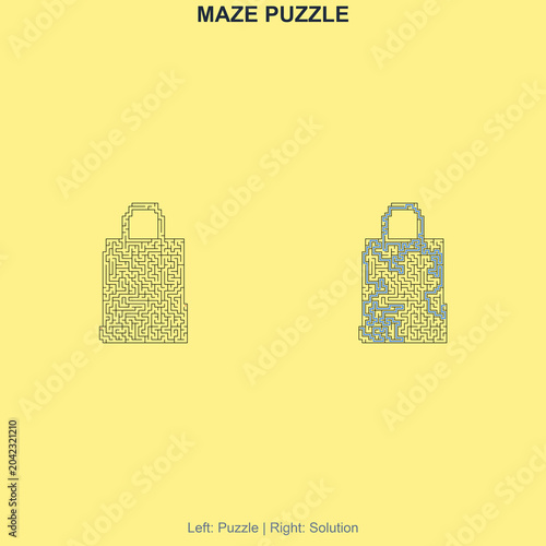 Maze for kids activity