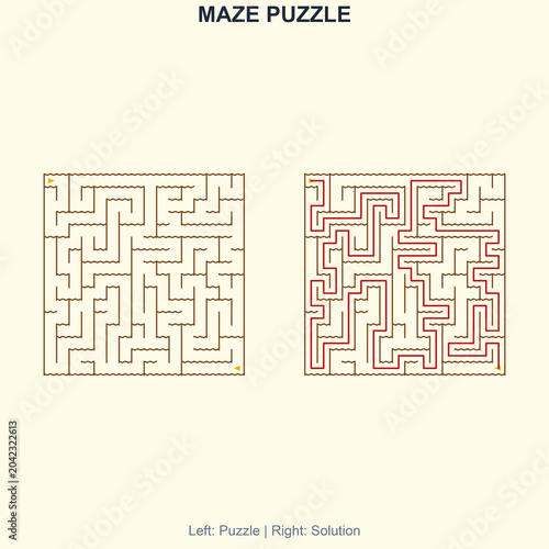 Maze for kids activity