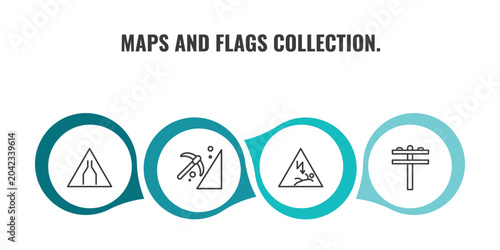 Foto maps and flags collection