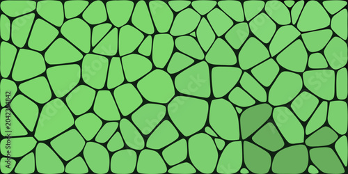 irregular green shapes pattern mosaic tile design