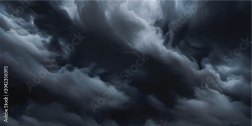 Принти на полотні Enigmatic smoke swirls
