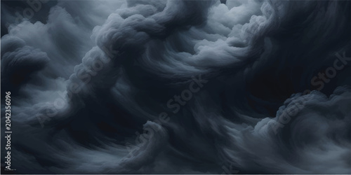 Billede på lærred Enigmatic smoke swirls
