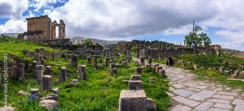 Photos Djémila Roman ruins in Algeria, UNESCO World Heritage Site