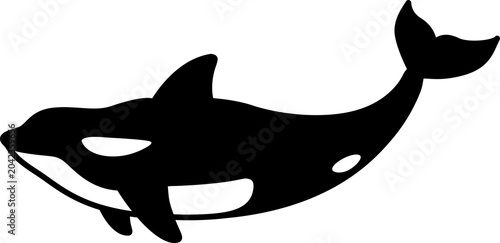 whale icon dolphin fish cartoon character illustration