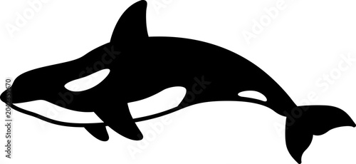whale icon fish dolphin cartoon character illustration