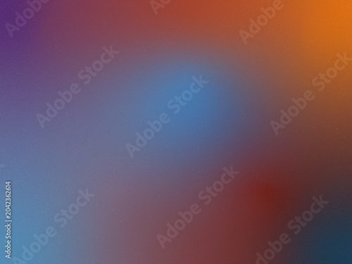 Vibrant abstract background with a soft gradient mesh transition between indigo blue and burnt orange