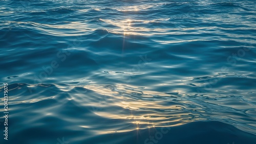 rippling water surface with sunlight reflections blue waves ocean sea natural scenic