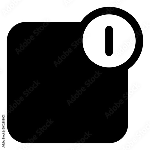 Notification icon for alert, message and update