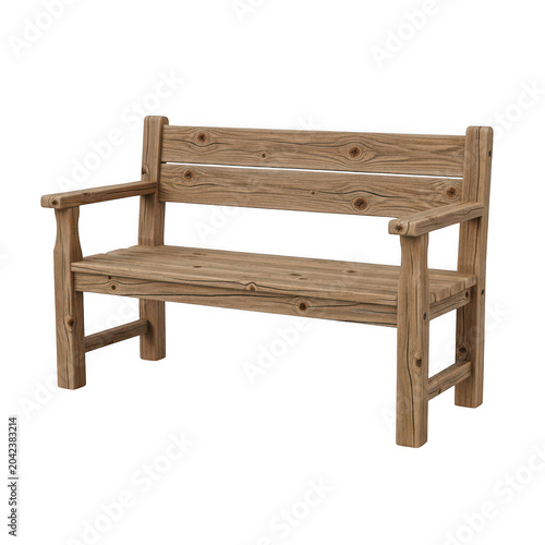 Handcrafted wooden bunk bed with sturdy ladder design