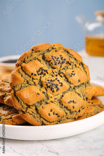 Handmade Sesame Seed Rolls - Traditional Old-Fashioned Bread Snack