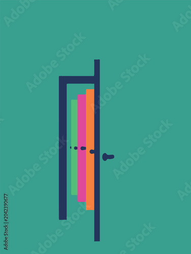 Abstract Geometric Business Education Background with Pen and Pencil Icons Vector Illustration