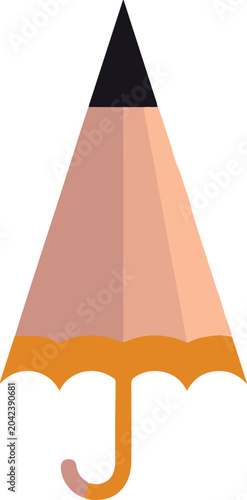 Orange and Yellow Book with Abstract Orange Green Background Vector Illustration