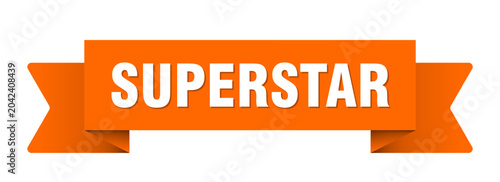 Obraz na płótnie superstar ribbon isolated on transparent background