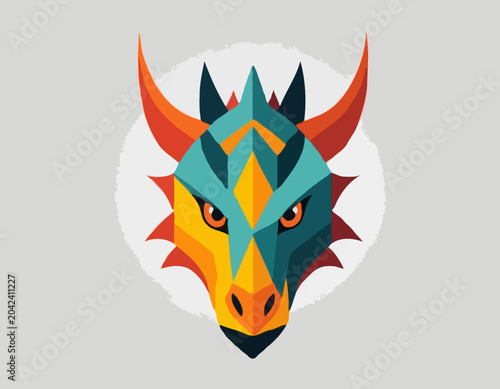 Fotografie dragon head, animal illustration
