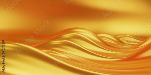 Tablou pe pânză Golden wave abstract background, representing luxury, wealth, and fluidity