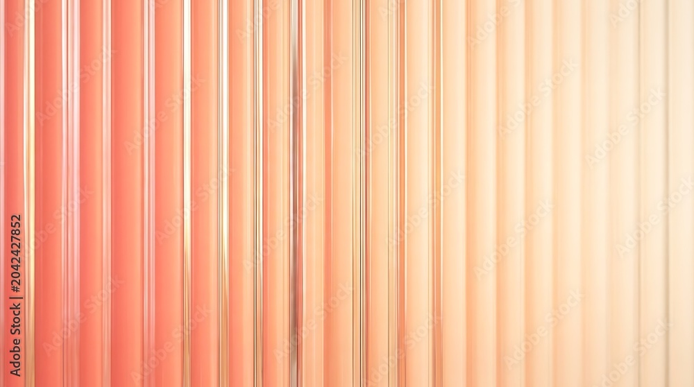 Fototapeta premium Soft peach orange vertical textured striped background with background vertical abstract gradient
