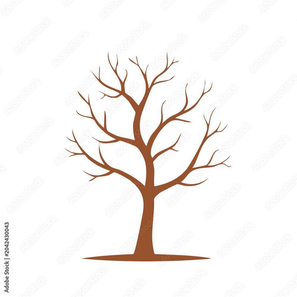 Fototapeta premium Bare Tree Silhouette