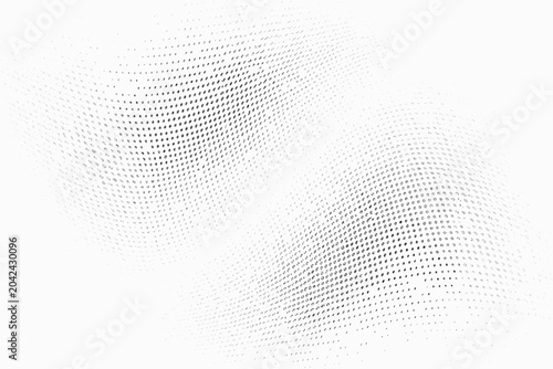 Foto inverse particle wave design on white background