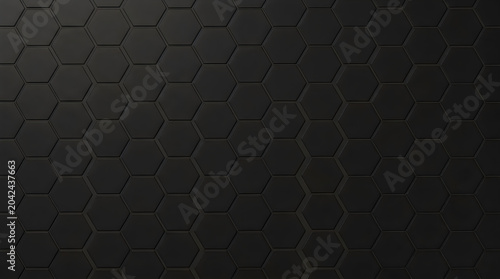 Abstract black hexagonal texture background with geometric pattern for modern industrial branding and professional architectural wallpaper and clean urban backdrop design hd res