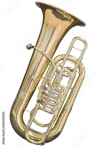 F Tuba PNG Isolated on Transparent Background