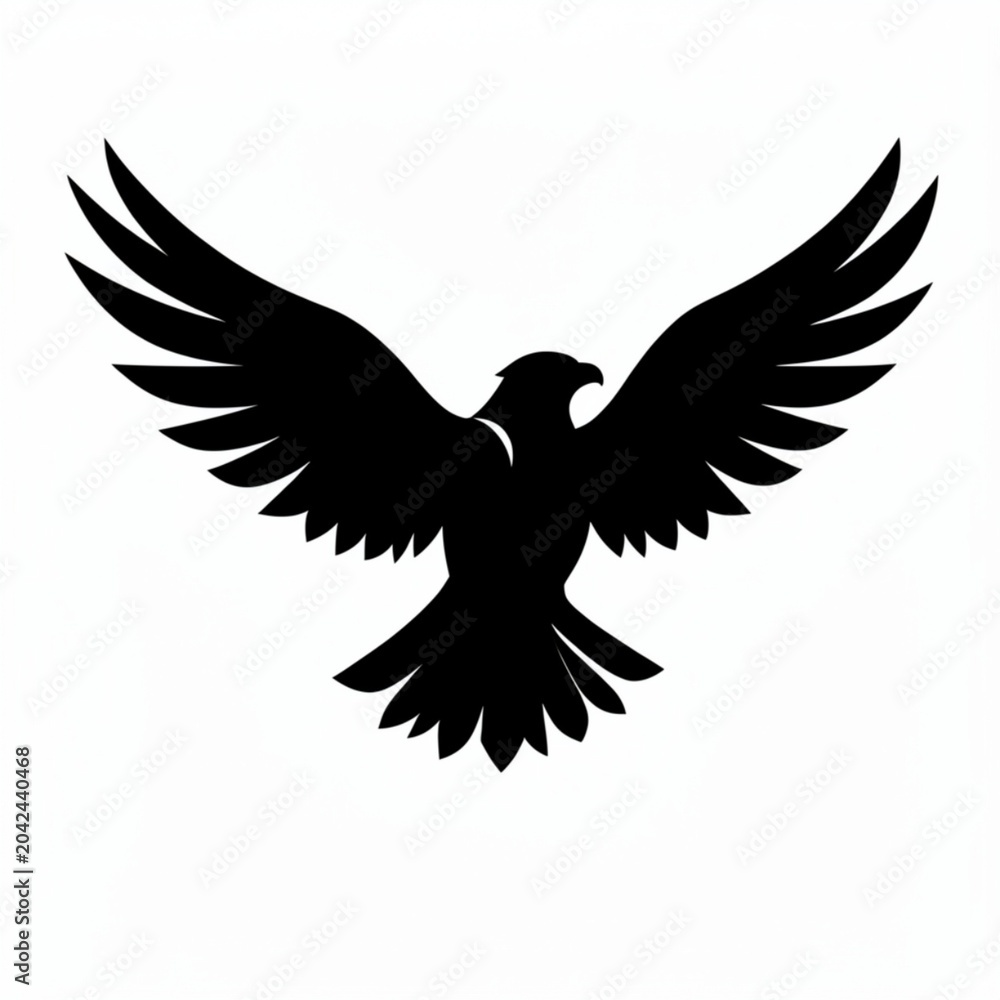 Fototapeta premium dove of peace eagle with wings eagle in flight
