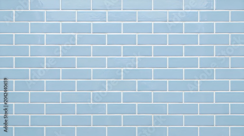 Light blue subway tile wall texture background with geometric pattern for modern interior branding and professional architectural wallpaper and clean urban backdrop design 4k hd res