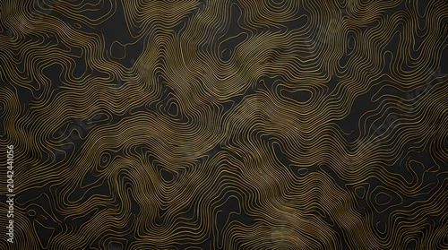 Abstract black topographic waves texture background for luxury branding and elegant fluid art wallpaper with professional artistic backdrop design and dark stone surface pattern res