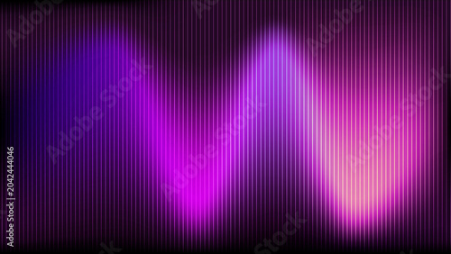 Photos Abstract digital soundwave background, Purple pixelated frequency bars, glowing