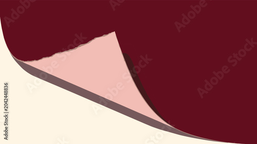 Photos Torn paper reveal vector background template with ripped layered sheet effect fo